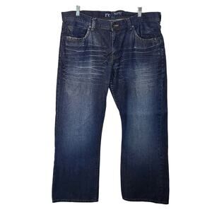 Woolworths Re_ Denim Low Rise Bootcut Dark Wash Straight Leg Jeans Size 38"x30"